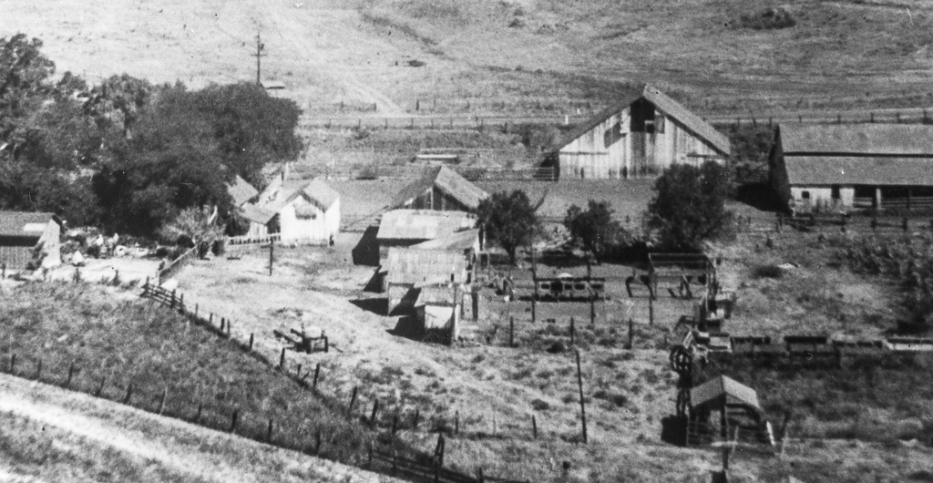 Photograph of the ranch building location.