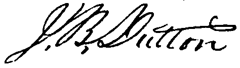James Brookhar Dutton's signature
