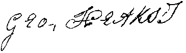 George Hearst's signature