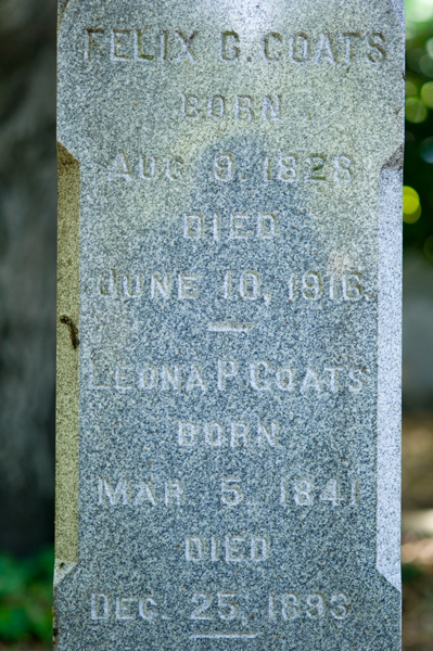 Felix and Leona Coats grave