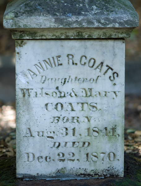 Frances Coats grave