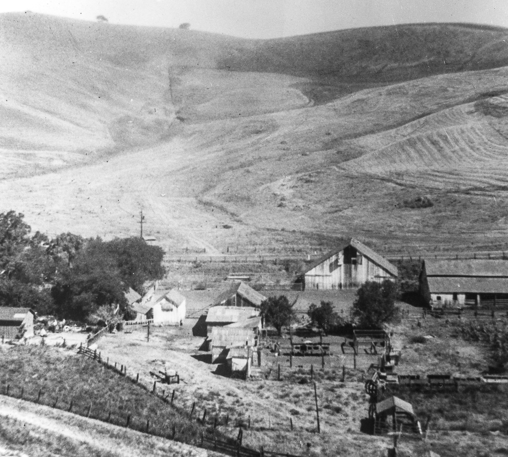 Photograph of the ranch building location.
